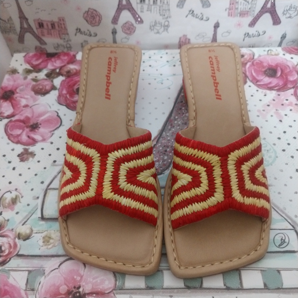 Jeffrey Campbell Kaelan Slide Sandals Size 8.5 - Picture 1 of 9
